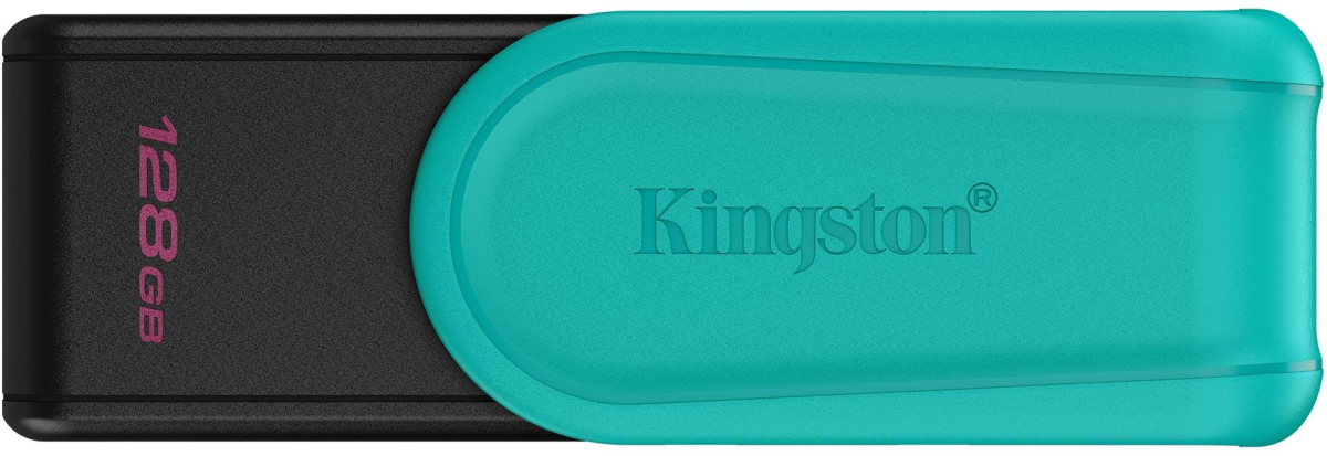 Kingston 128GB Portable USB 3.2 Gen 1 DataTraveler Exodia S (Black-Turquoise)на ниска цена с бърза доставка - BestPC.BG