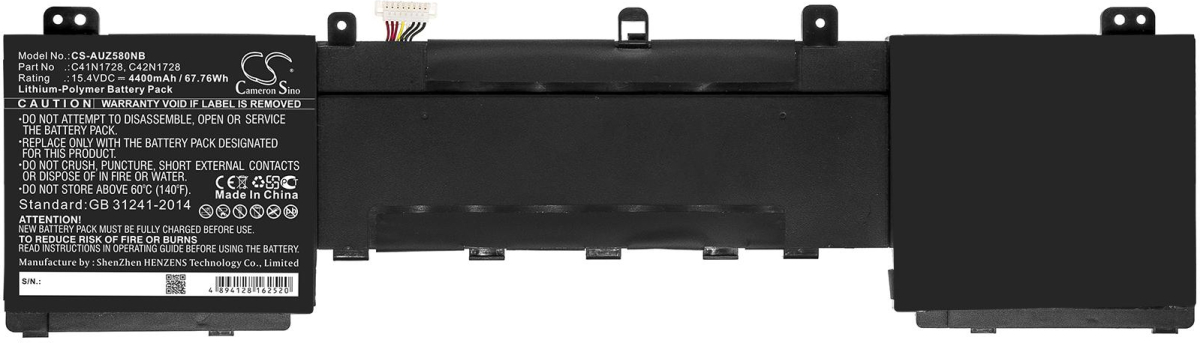 Батерия за лаптоп ASUS ZenBook Pro 15 UX550GD C41N1728 LiPo 15,4 V 4400mAh CAMERON SINOна ниска цена с бърза доставка - BestPC.BG