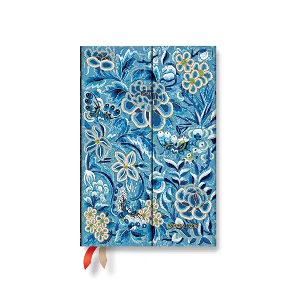 Paperblanks Планер Blue Willow, Mini, хоризонтален, твърда корица, 104 листа, за 2025-2026 годинана ниска цена с бърза доставка - BestPC.BG