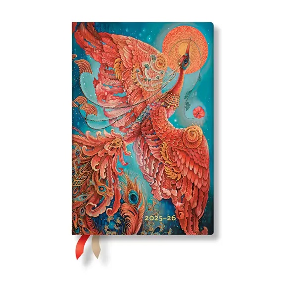 Paperblanks Планер Firebird, Mini, хоризонтален, твърда корица, 104 листа, за 2025-2026 годинана ниска цена с бърза доставка - BestPC.BG