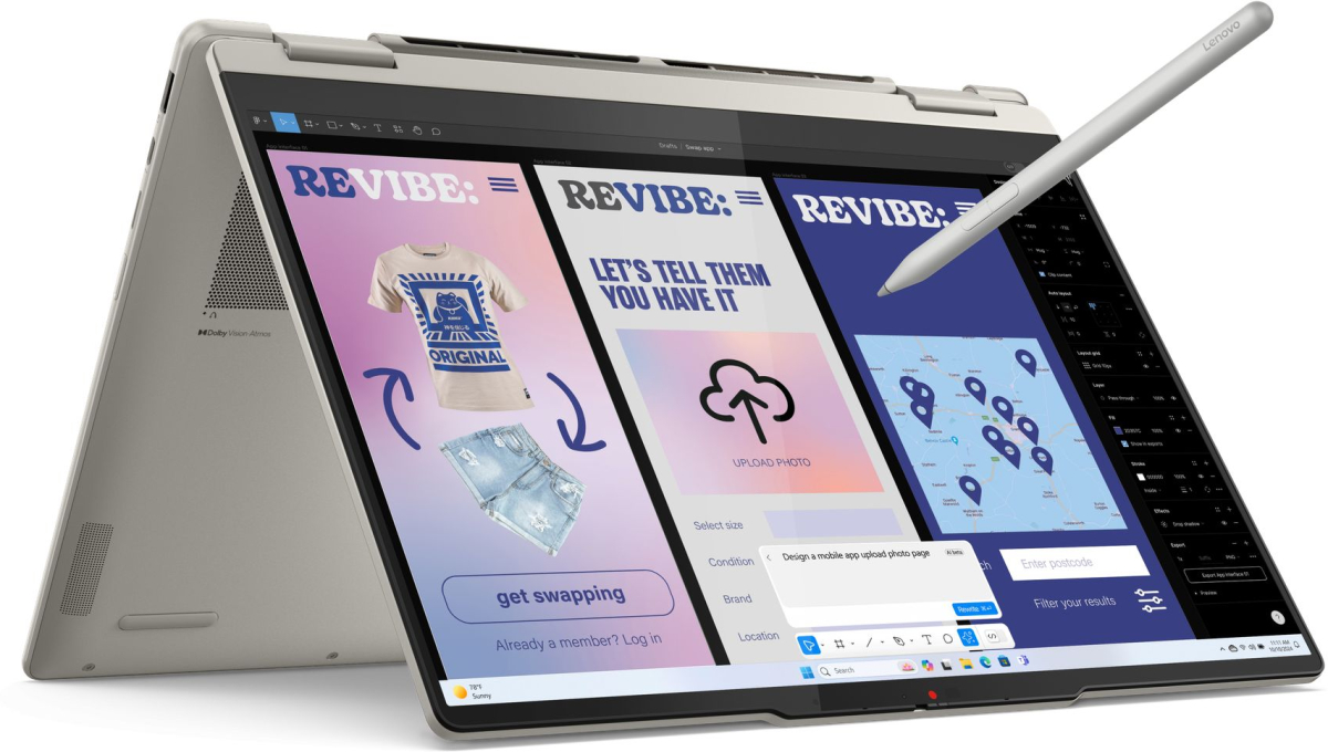 Лаптоп LENOVO Yoga 7 2-in-1, AMD Ryzen AI 7 350, 1 TB M.2 NVMe SSD, 24 GB LPDDR5X, 14" (2880 x 1800) OLED Windows 11 Homeна ниска цена с бърза доставка - BestPC.BG