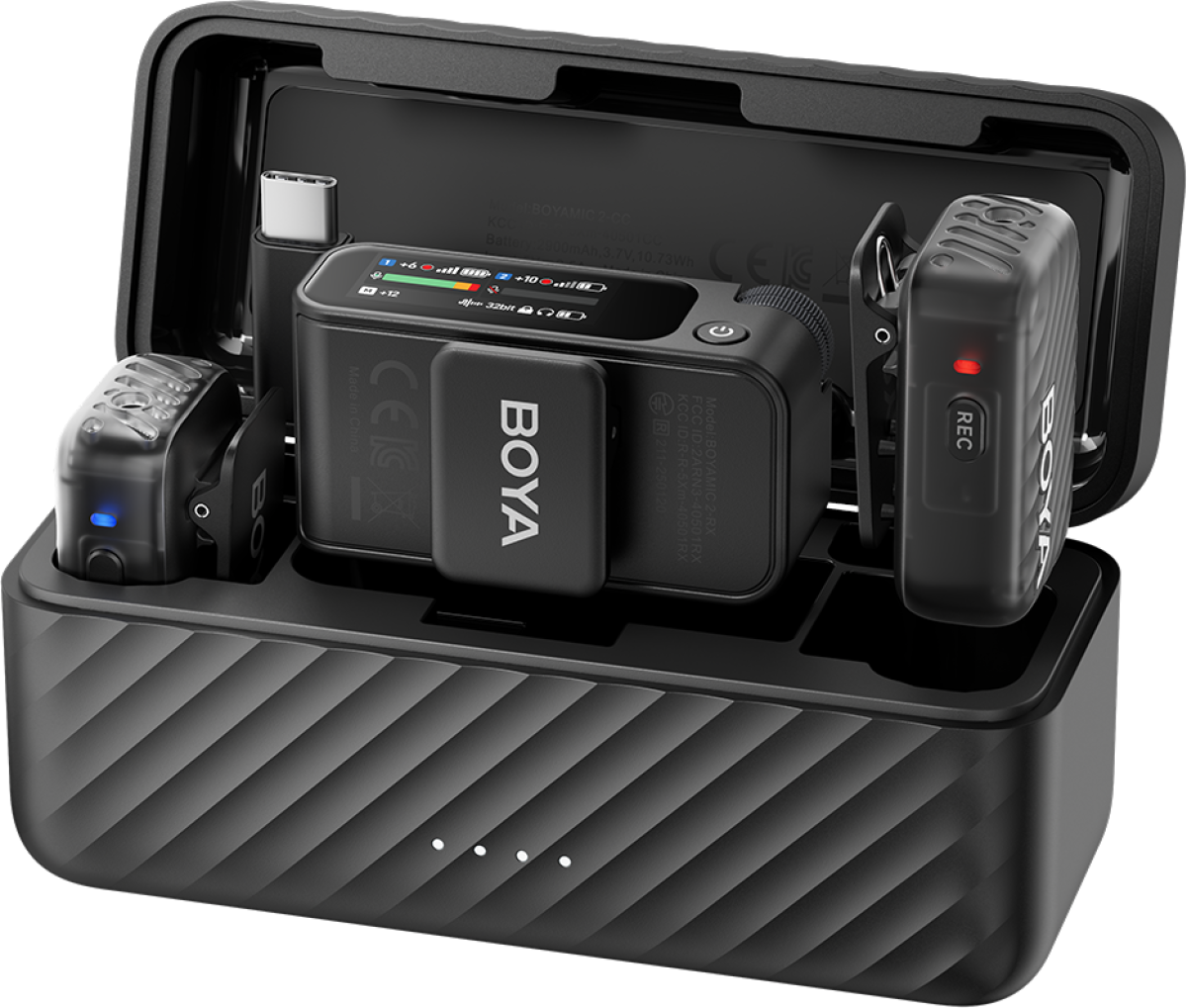 Мултимедиен продукт Безжична система микрофони All-in-One BOYA BOYAMIC 2на ниска цена с бърза доставка - BestPC.BG