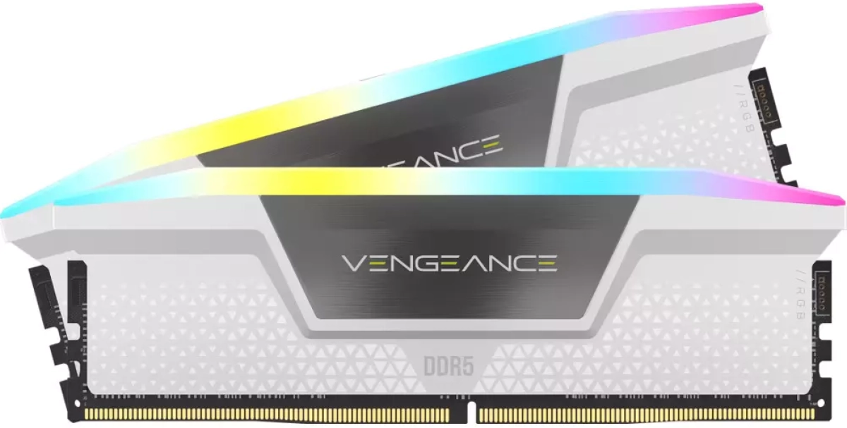 Памет CORSAIR VENGEANCE RGB DDR5 32GB (2 x 16GB) DDR5 6400 CL36-48-48-104 1.35V XMP & EXPO - Whiteна ниска цена с бърза доставка - BestPC.BG