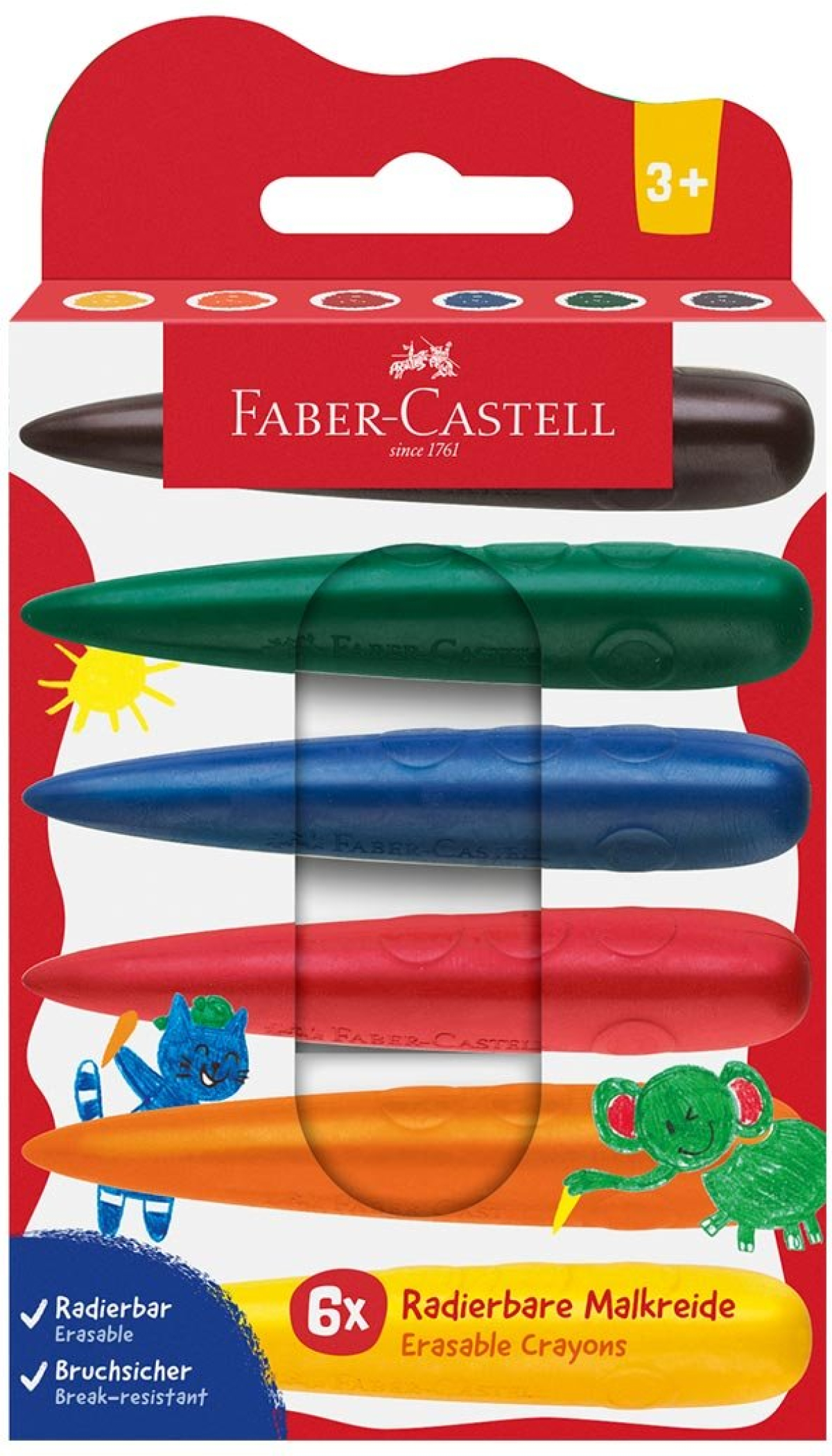 Faber-Castell Пастели Finger, 6 цвятана ниска цена с бърза доставка - BestPC.BG