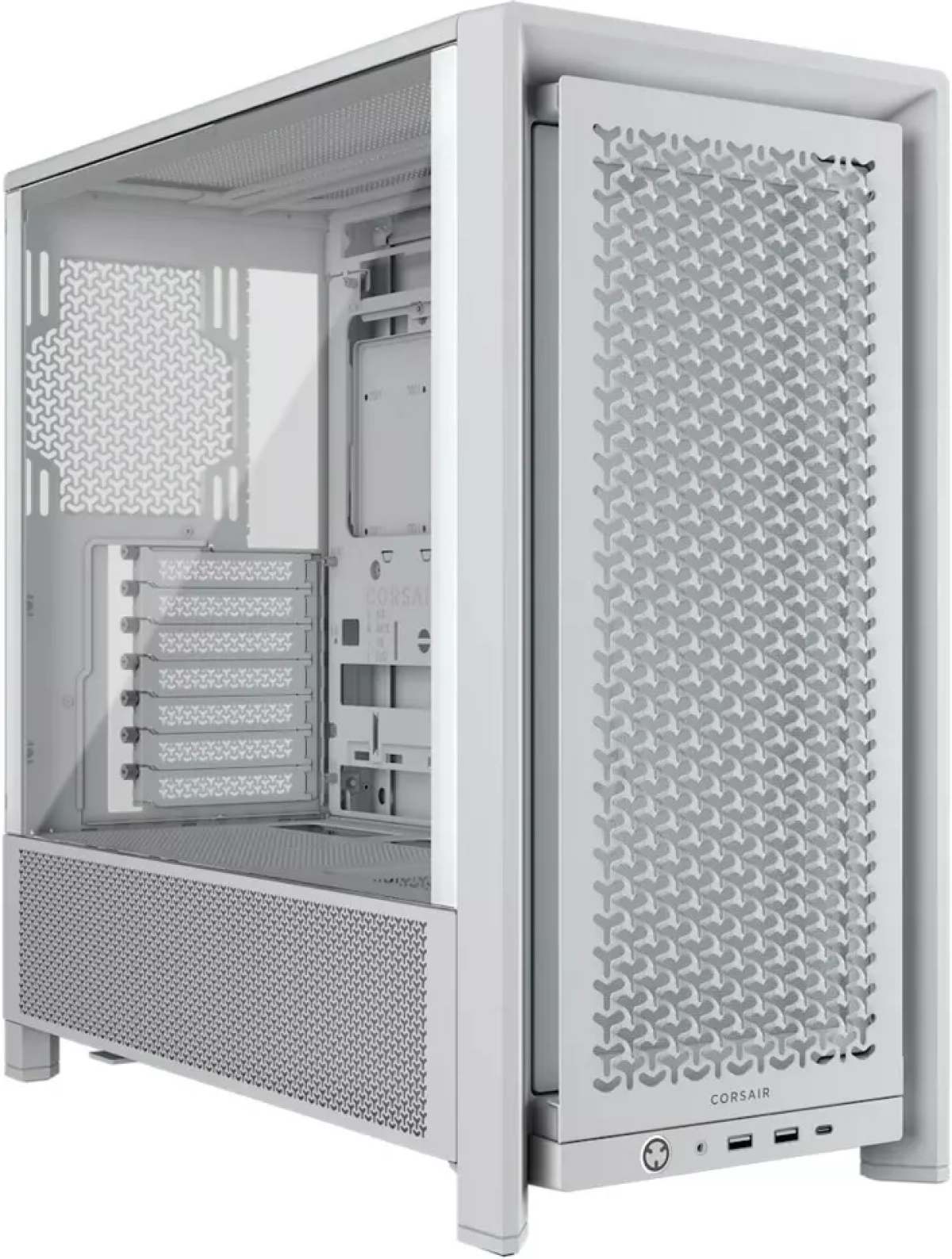 Кутия Corsair FRAME 4000D Mid-Tower, Whiteна ниска цена с бърза доставка - BestPC.BG