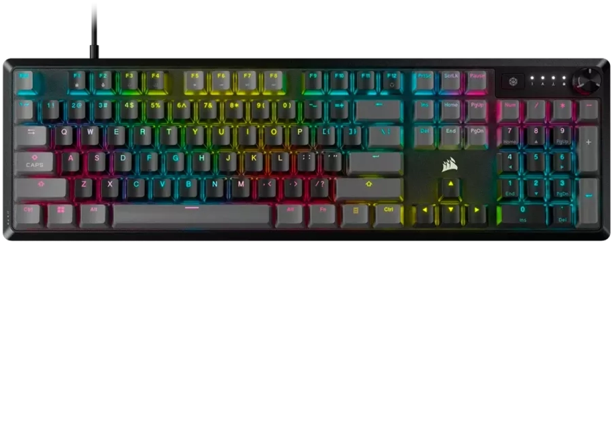Клавиатура Corsair K70 CORE RGB Mechanical Gaming Keyboard - Carbon Grayна ниска цена с бърза доставка - BestPC.BG
