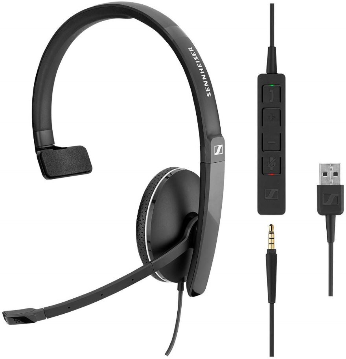 Слушалки Sennheiser SC 135 USB-A моно слушалкана ниска цена с бърза доставка - BestPC.BG