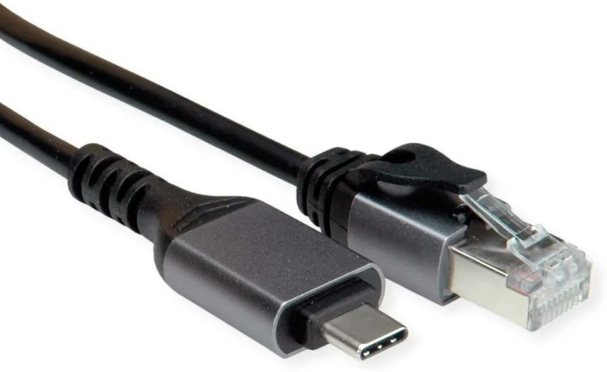 VALUE 12.99.1166 :: Конверторен кабел USB 3.2 Gen 2 към Gigabit Ethernet, Type C М-RJ-45 M, черен, 1.5 мна ниска цена с бърза доставка - BestPC.BG