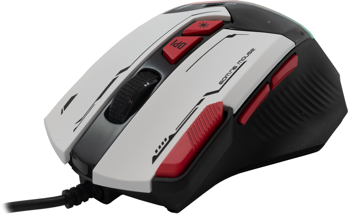 SBOX MANTA-W :: Мишка, Baracuda, 8D, USB, BGM-041, MANTA, 12.800 dpi, бялна ниска цена с бърза доставка - BestPC.BG