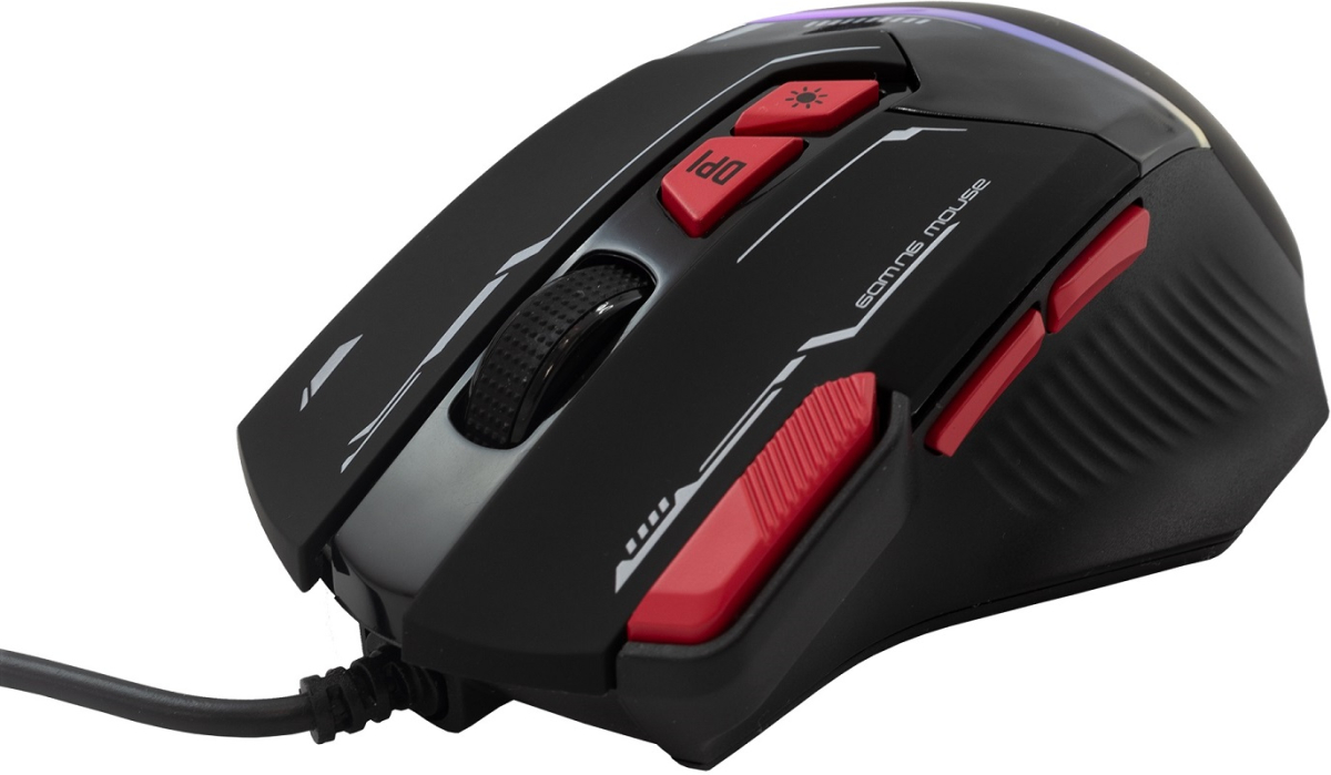 SBOX MANTA-B :: Мишка, Baracuda, 8D, USB, BGM-041, MANTA, 12.800 dpi, чернана ниска цена с бърза доставка - BestPC.BG