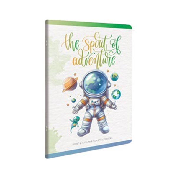 Gipta Тетрадка Spirit, A4, бяла хартия, широки редове, картонена корица, 60 листана ниска цена с бърза доставка - BestPC.BG