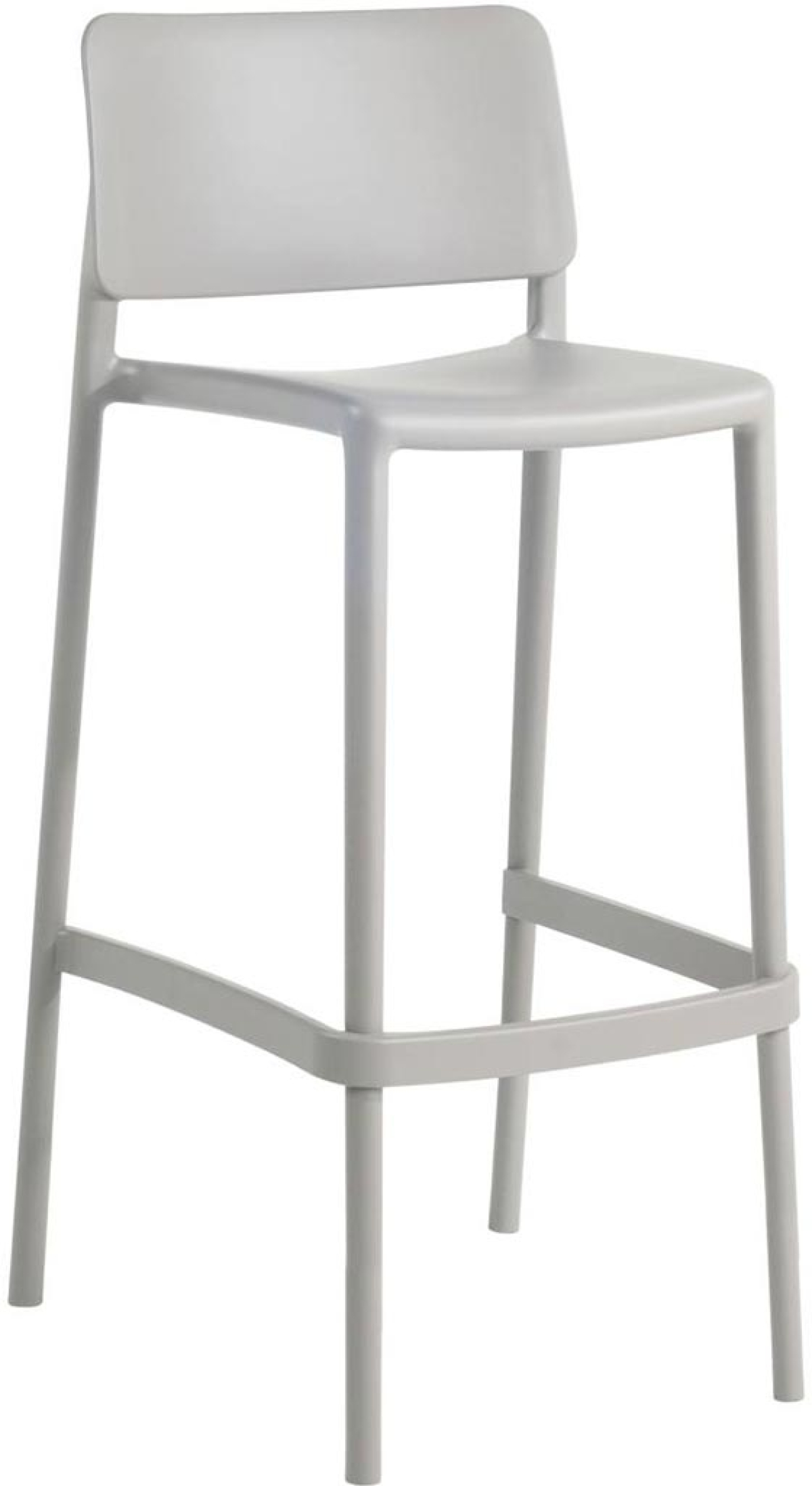 Бар стол RFG Joy S, пластмасов, 65 cm, сивна ниска цена с бърза доставка - BestPC.BG