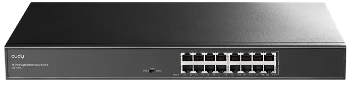 Комутатор/Суич Суич  Cudy GS1016L, 16x порта, 10-100-1000, метален, за 19 шкафна ниска цена с бърза доставка - BestPC.BG