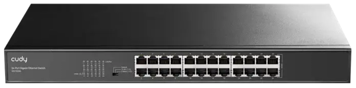 Суич Cudy GS1024L, 24x порт, 10-100-1000, за 19 шкаф, металенна ниска цена с бърза доставка - BestPC.BG