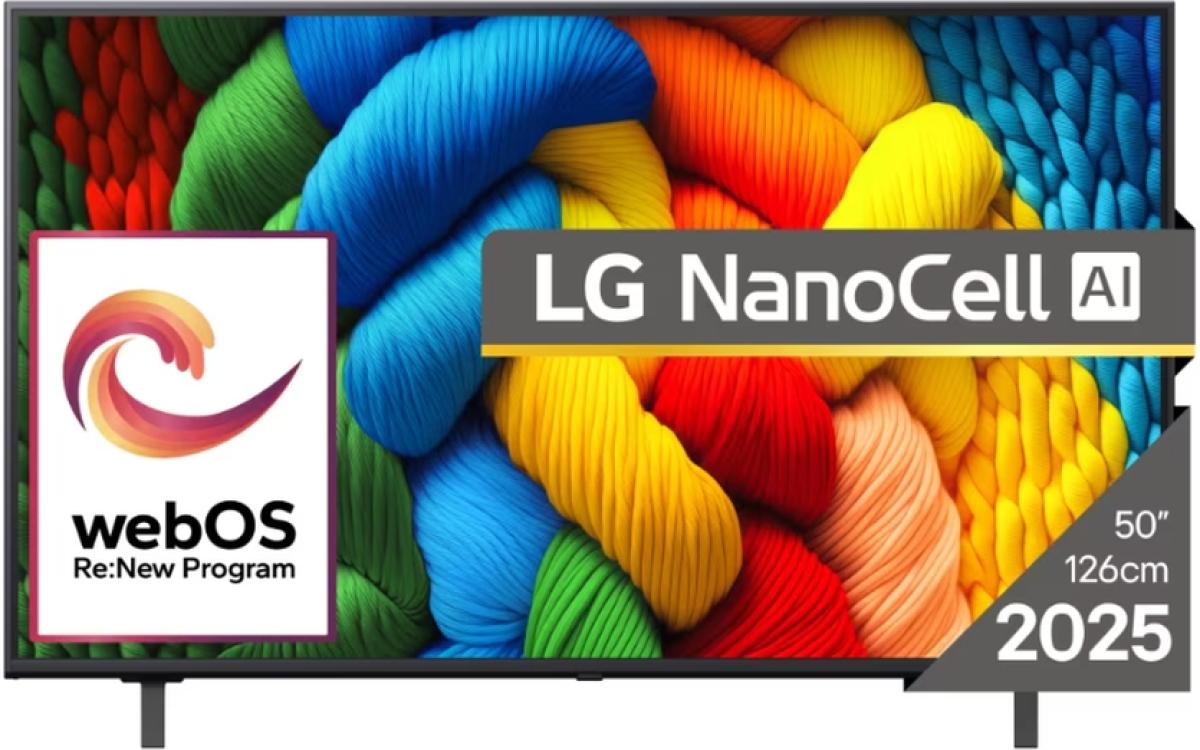 Телевизор LG 50NANO80A3B, 50" 4K HDR Smart Nano Cell TV, 3840x2160, WiFi, Bluetooth, Hdmi e-ARC , CI, LANна ниска цена с бърза доставка - BestPC.BG