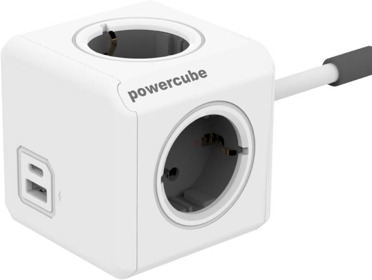Контакт DesignNest PowerCube Original 10436 разклонител USB A+C/1.5М кабел, 4 гнездана ниска цена с бърза доставка - BestPC.BG
