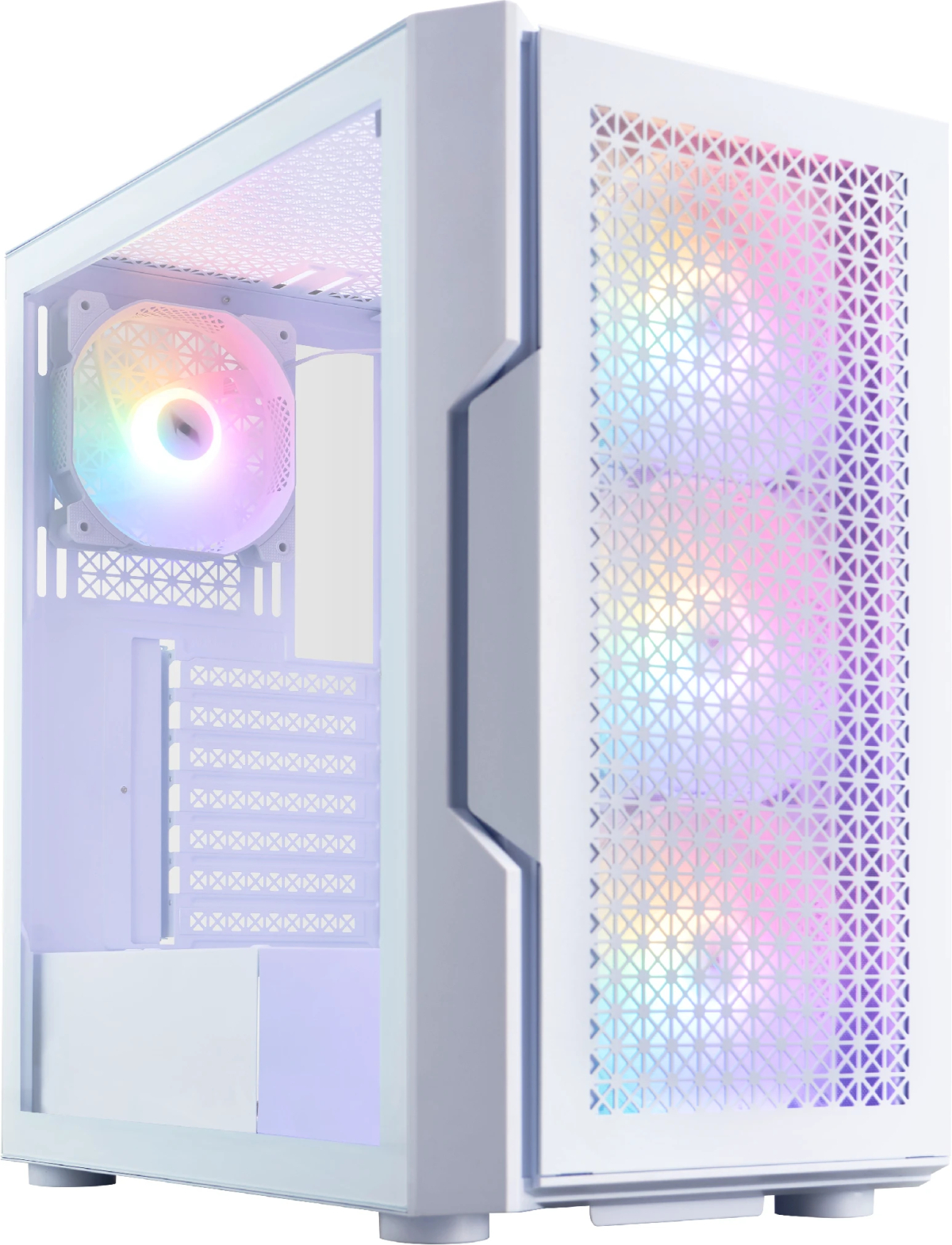 1stPlayer кутия Case ATX - TRILOBITE T7 White - 4 fans includedна ниска цена с бърза доставка - BestPC.BG