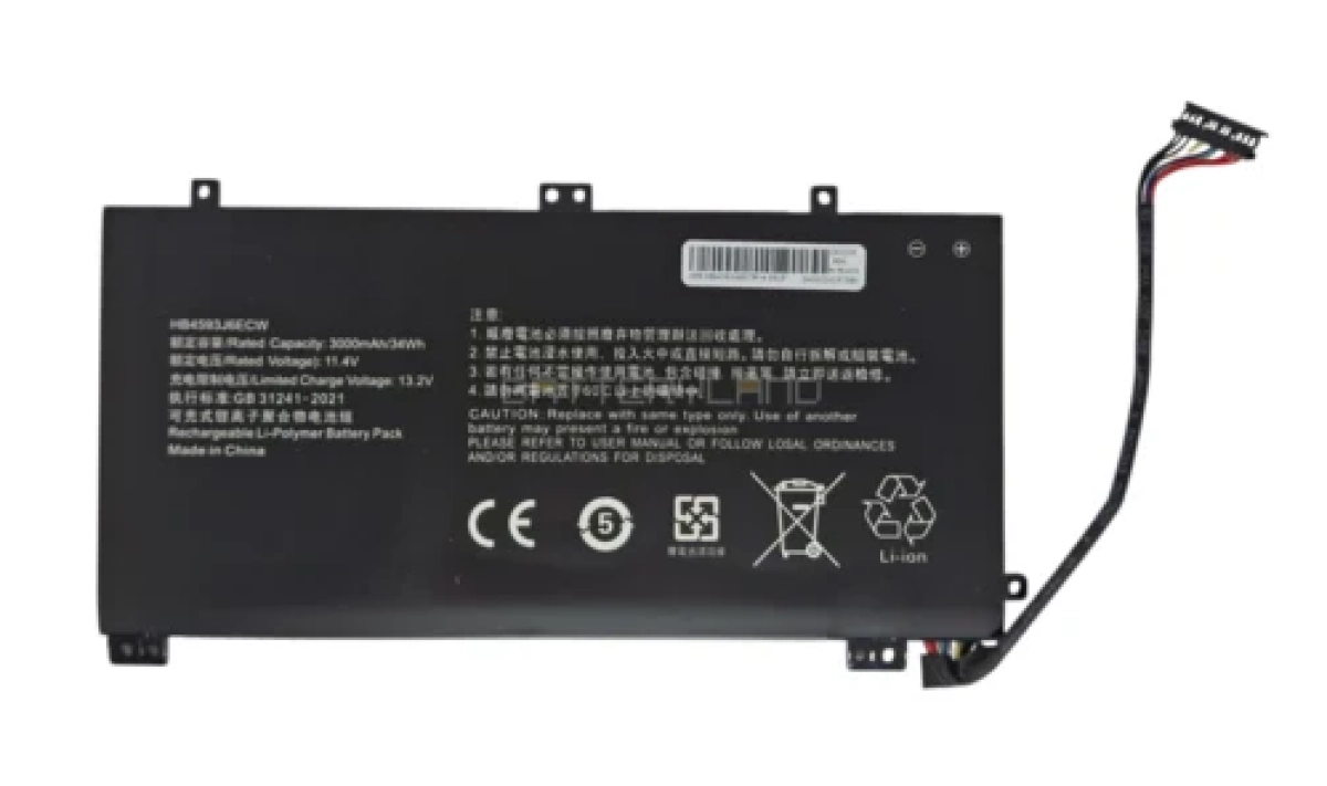 HB4593J6ECW батерия за лаптоп Huawei, 3 клетки, 11.4V, 34Whна ниска цена с бърза доставка - BestPC.BG