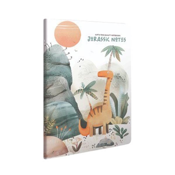 Gipta Тетрадка Jurassic Notes, A4, бяла хартия, широки редове, картонена корица, 60 листана ниска цена с бърза доставка - BestPC.BG