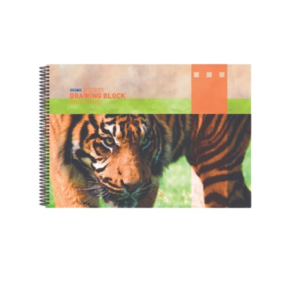 Gipta Скицник Drawing Block, 25 x 35 cm, бяла хартия, картонена корица, със спирала, 15 листана ниска цена с бърза доставка - BestPC.BG
