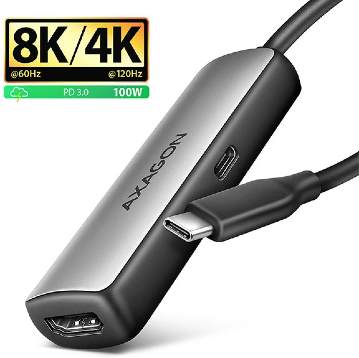Кабел/адаптер USB C to HDMI Adapter, 8K60Hz, PD 100W, RVC-HI8KPDна ниска цена с бърза доставка - BestPC.BG