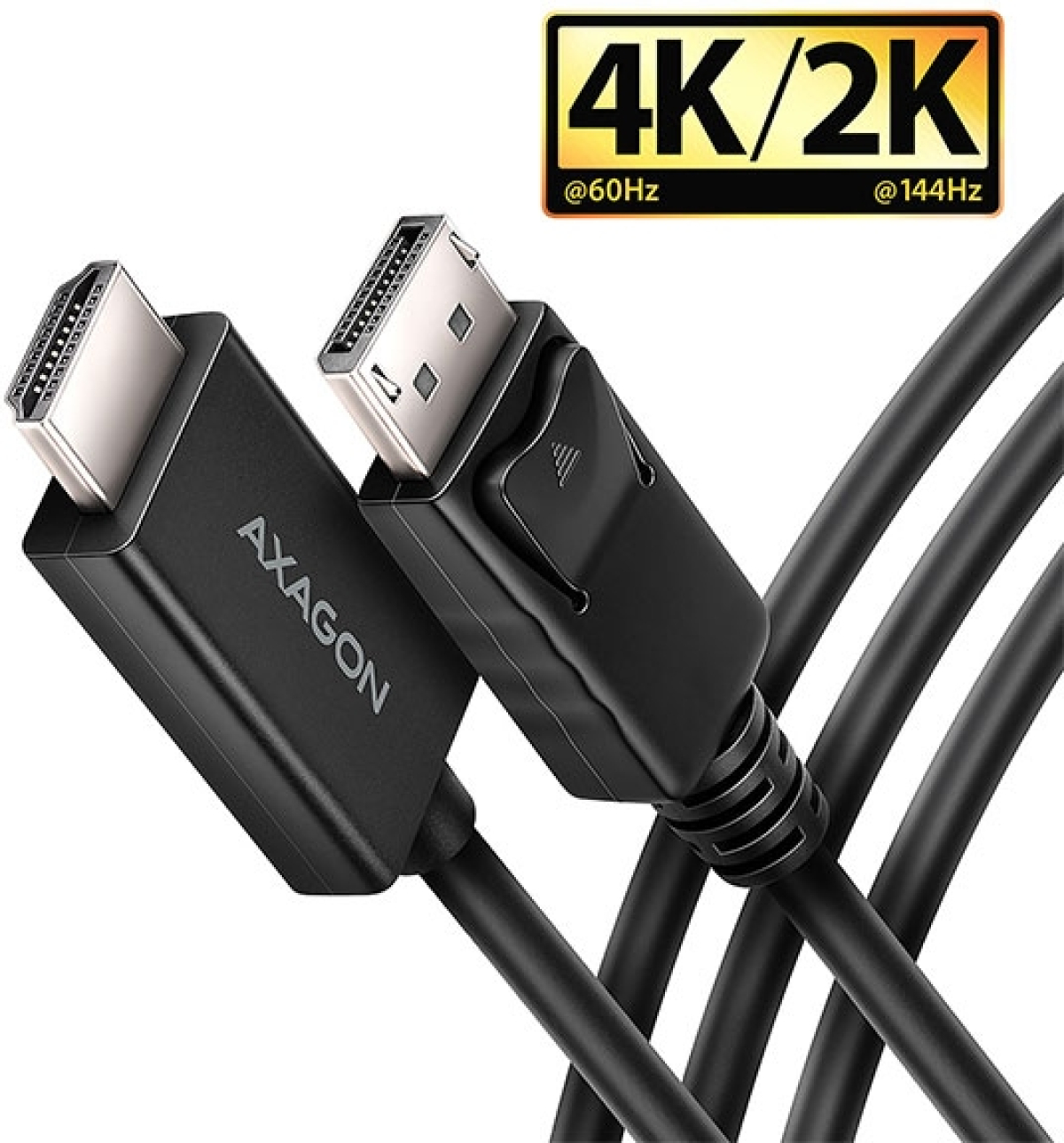 Кабел/адаптер Cable DP M - HDMI M, 1.8m, 4K-60Hz, AXAGON RVD-HI20C2на ниска цена с бърза доставка - BestPC.BG