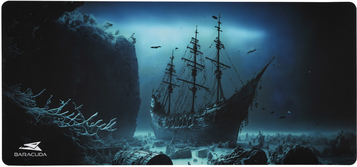 SBOX BGMP-04 :: Подложка за Мишка Baracuda, LEVIATHAN, 750x350мм, многоцветенна ниска цена с бърза доставка - BestPC.BG