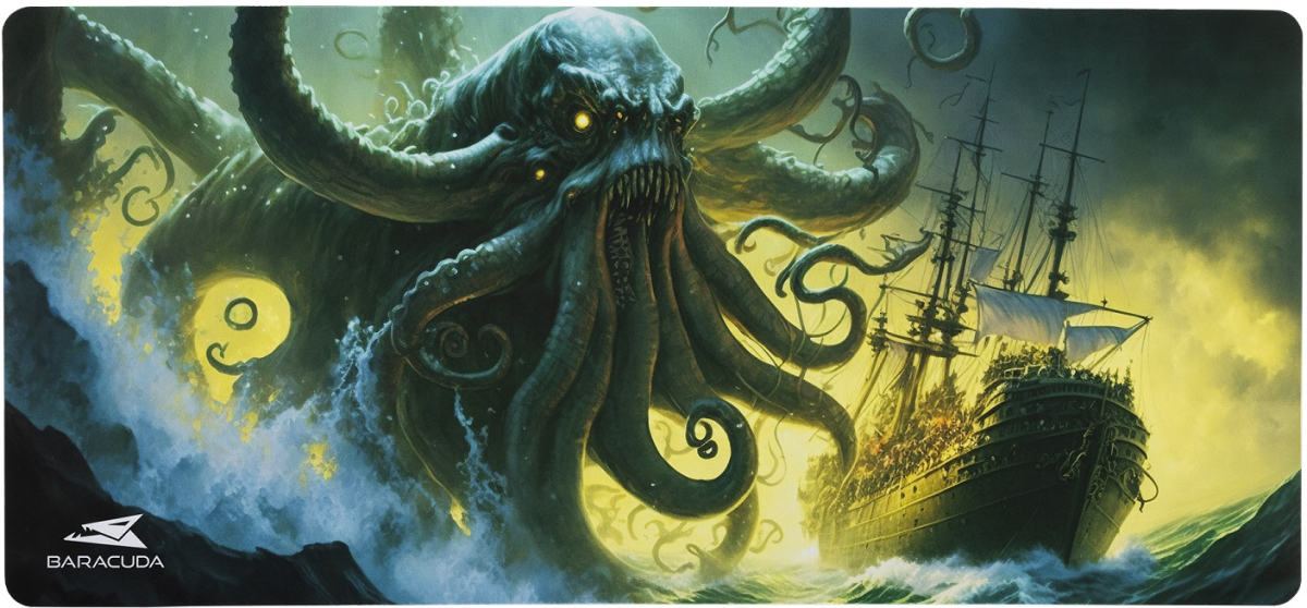 SBOX BGMP-03 :: Подложка за Мишка Baracuda DARKWATER, 750x350мм, Многоцветенна ниска цена с бърза доставка - BestPC.BG