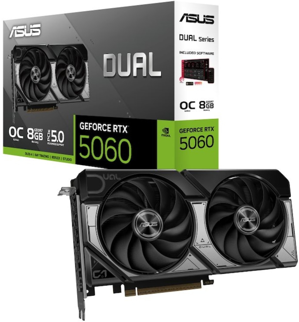 Видеокарта ASUS DUAL-RTX5060-O8Gна ниска цена с бърза доставка - BestPC.BG