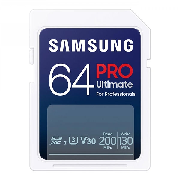Samsung ProUltimate SDXC 64GB 200-130MB V30на ниска цена с бърза доставка - BestPC.BG