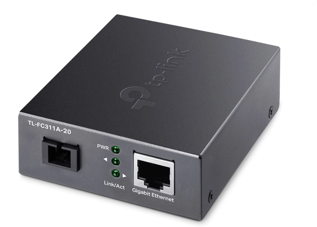 Медия конвертор TP-LINK FC311A-20, 1GbE RJ45 към Gigabit SM SC, Rx1310-Tx1550nm 20kmна ниска цена с бърза доставка - BestPC.BG