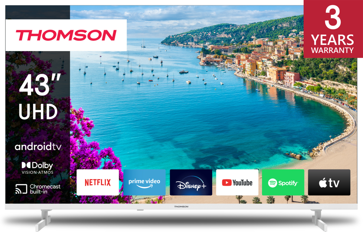 Телевизор THOMSON 43UA5S13W TV 43 WHITEна ниска цена с бърза доставка - BestPC.BG