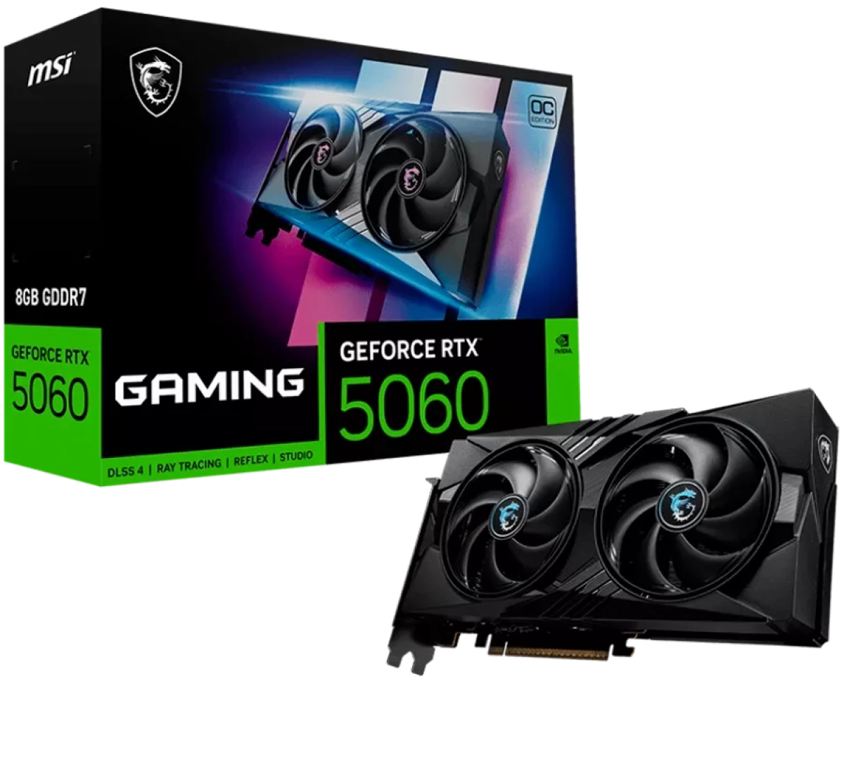 Видеокарта MSI Video Card NVIDIA GeForce RTX 5060 8G GAMING OCна ниска цена с бърза доставка - BestPC.BG