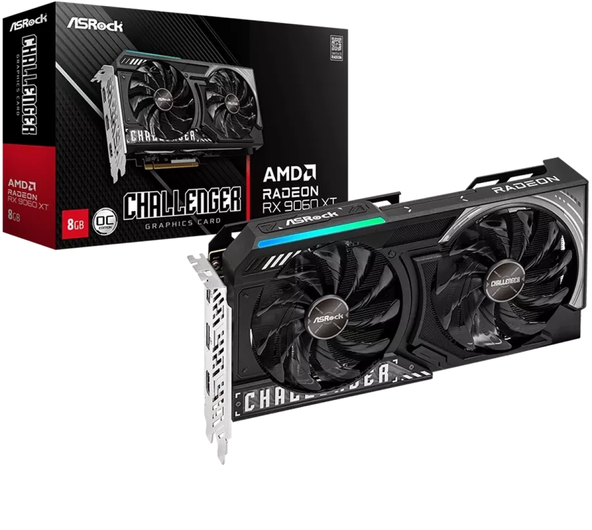 Видеокарта ASROCK Video Card AMD Radeon RX 9060 XT Challenger 8GB OC GDDR6на ниска цена с бърза доставка - BestPC.BG