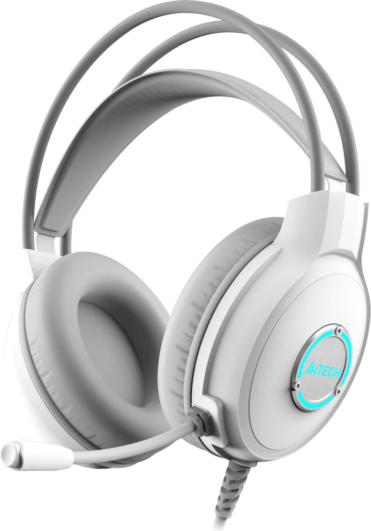 А4tech Fstyler FH300U Слушалки с микрофон USB, Noice Cancelling, бялна ниска цена с бърза доставка - BestPC.BG