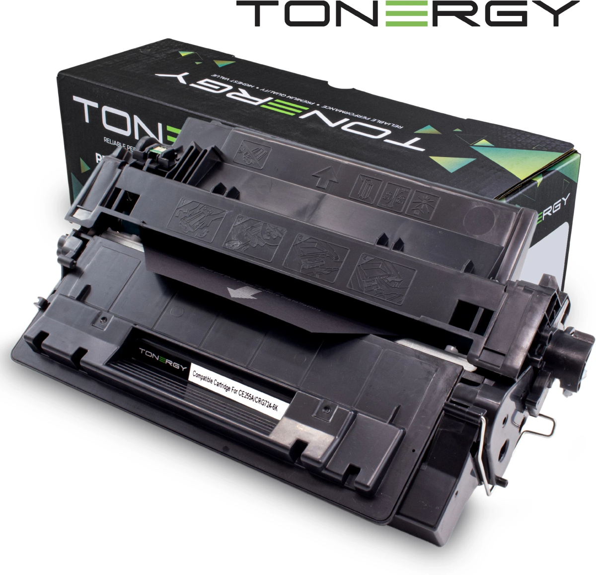 Tonergy съвместима Тонер Касета Compatible Toner Cartridge HP 55A CE255A CANON CRG-724 Black, Standard Capacity 6kна ниска цена с бърза доставка - BestPC.BG