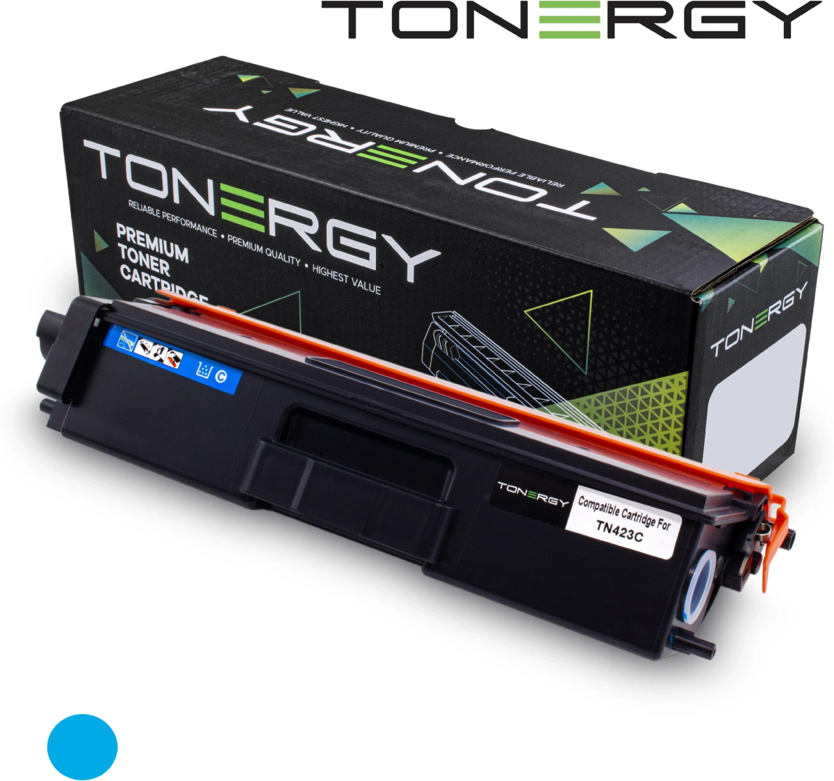 Tonergy съвместима Тонер Касета Compatible Toner Cartridge BROTHER TN423C Cyan, High Capacity 4kна ниска цена с бърза доставка - BestPC.BG