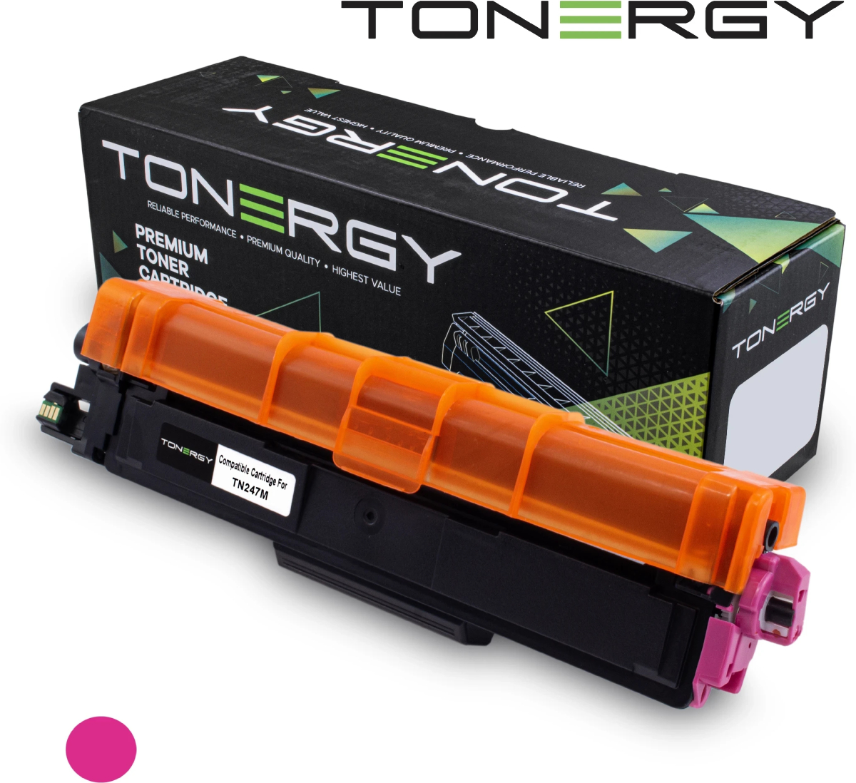 Tonergy съвместима Тонер Касета Compatible Toner Cartridge BROTHER TN247M Magenta, High Capacity 2.3kна ниска цена с бърза доставка - BestPC.BG