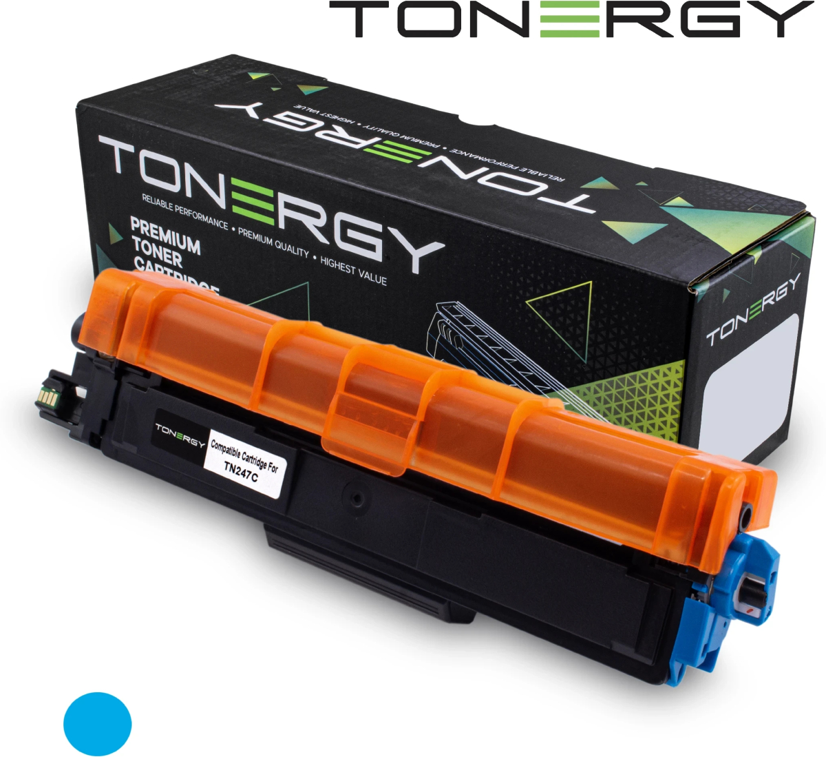 Tonergy съвместима Тонер Касета Compatible Toner Cartridge BROTHER TN247C Cyan, High Capacity 2.3kна ниска цена с бърза доставка - BestPC.BG