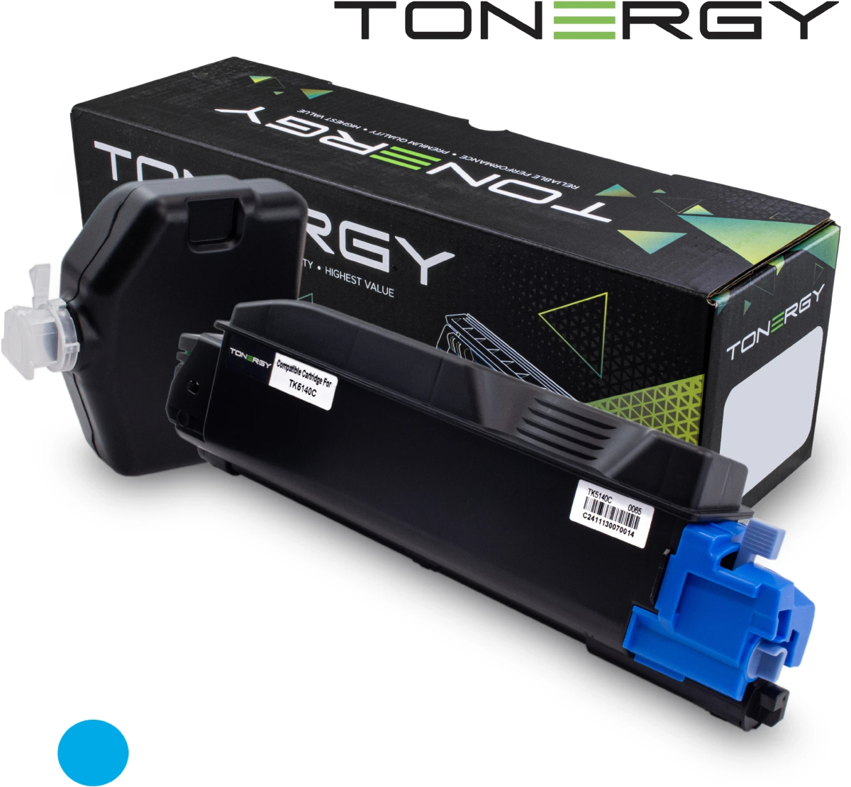 Tonergy съвместима Тонер Касета Compatible Toner Cartridge KYOCERA TK-5140 Cyan, 5kна ниска цена с бърза доставка - BestPC.BG