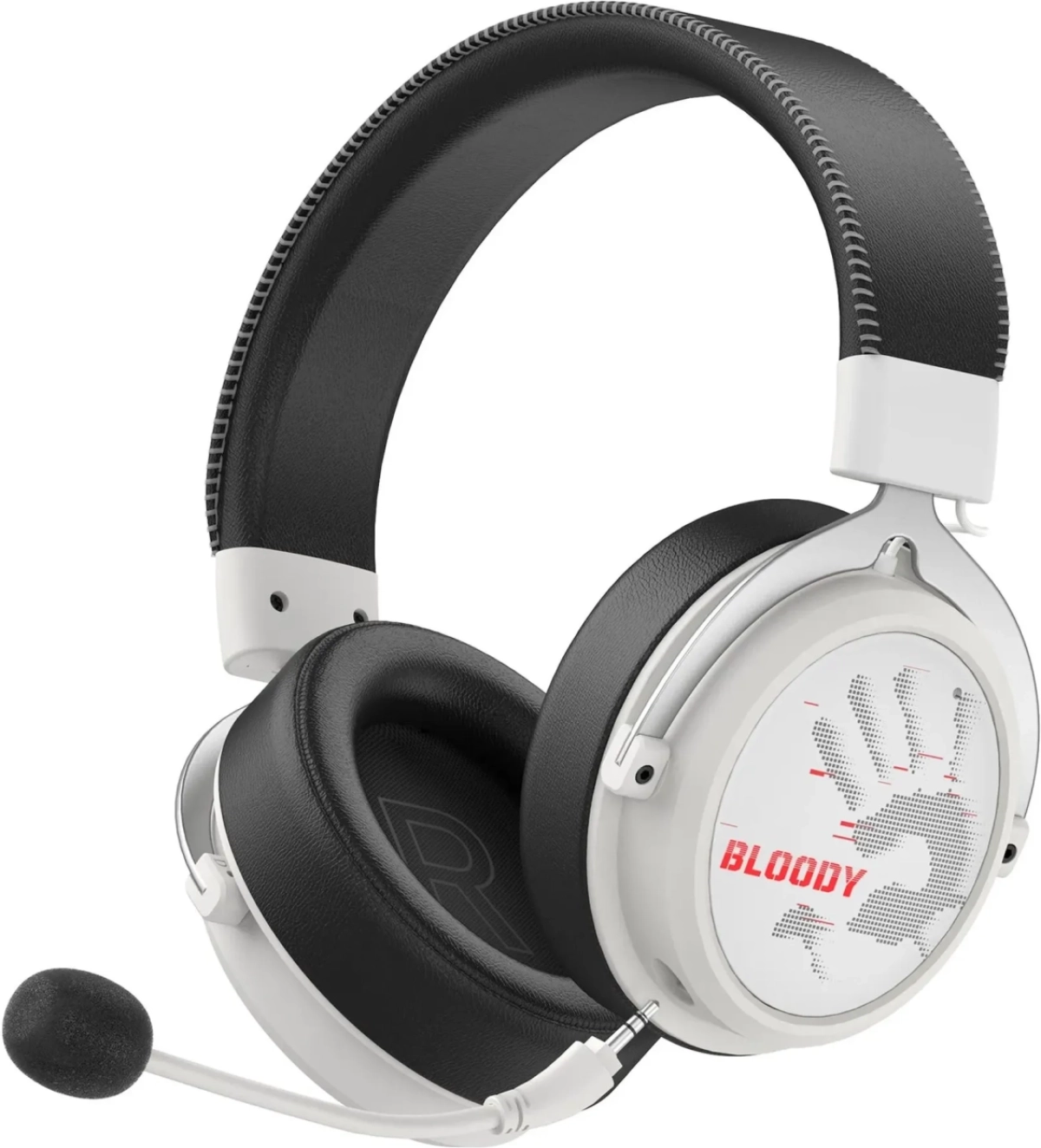 A4tech Bloody МR-590 Геймърски безжични слушалки с микрофон,Bluetooth 3.5мм жак, бялна ниска цена с бърза доставка - BestPC.BG