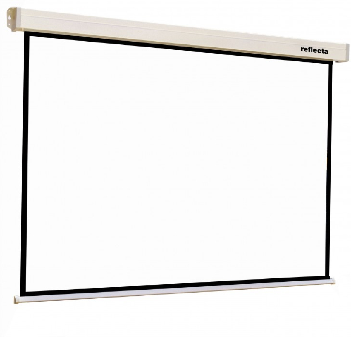 Estillo Екран за стена 240x240 см, бял, черна рамка, 11кгна ниска цена с бърза доставка - BestPC.BG