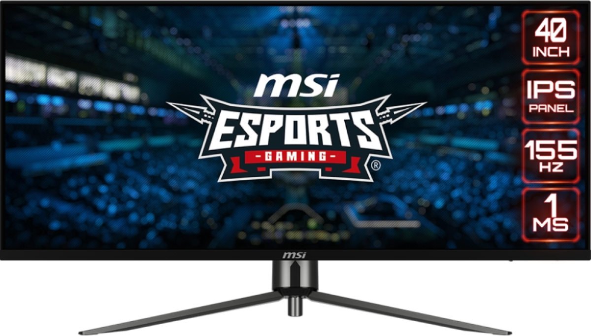 Монитор MSI MAG401QR, 40", 155Hz, 3440x1440 (UWQHD), IPS, Flat, 2x HDMI, DP, 1 x Type-C, 2 x USB 2.0, VESA 100, Черенна ниска цена с бърза доставка - BestPC.BG