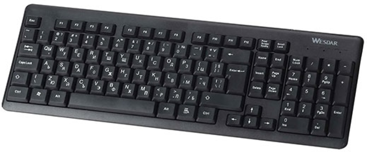 Клавиатура Keyboard Wesdar Wireless K401C, Чернана ниска цена с бърза доставка - BestPC.BG