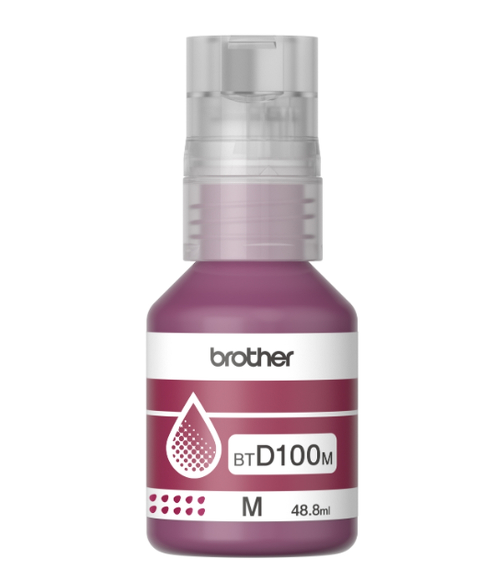 Касета с мастило Brother BT-D100M Magenta Ink Bottleна ниска цена с бърза доставка - BestPC.BG