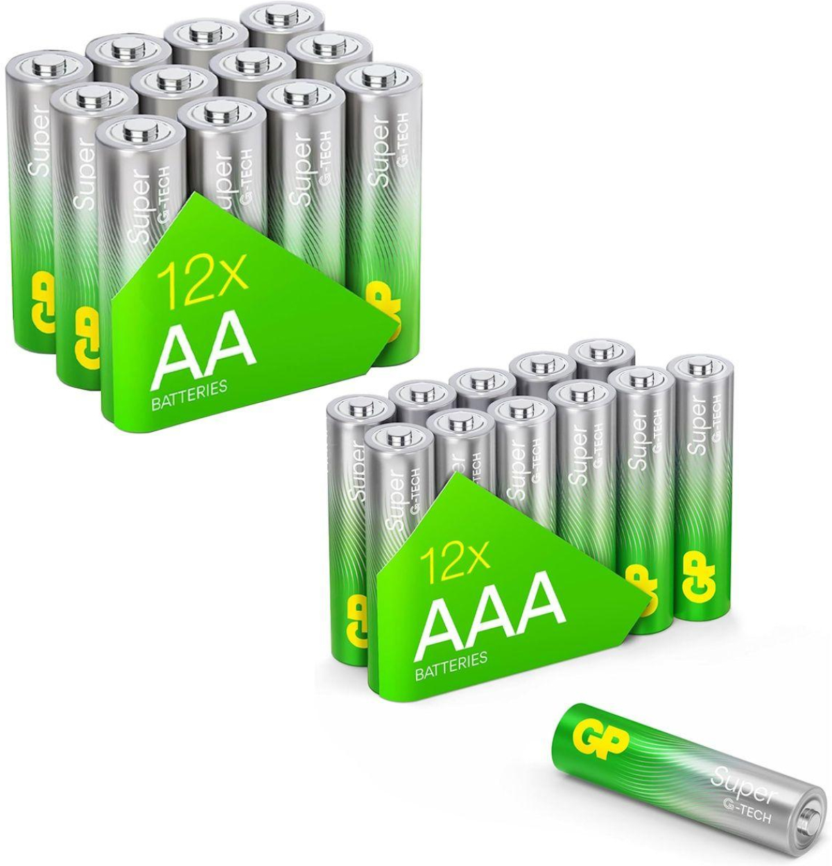 GP SUMMER PACK Алкални батерии  Super AA x 12 бр. + Super AAA x 12 бр. + Fan- Вентилатор-  GP BATTERIESна ниска цена с бърза доставка - BestPC.BG