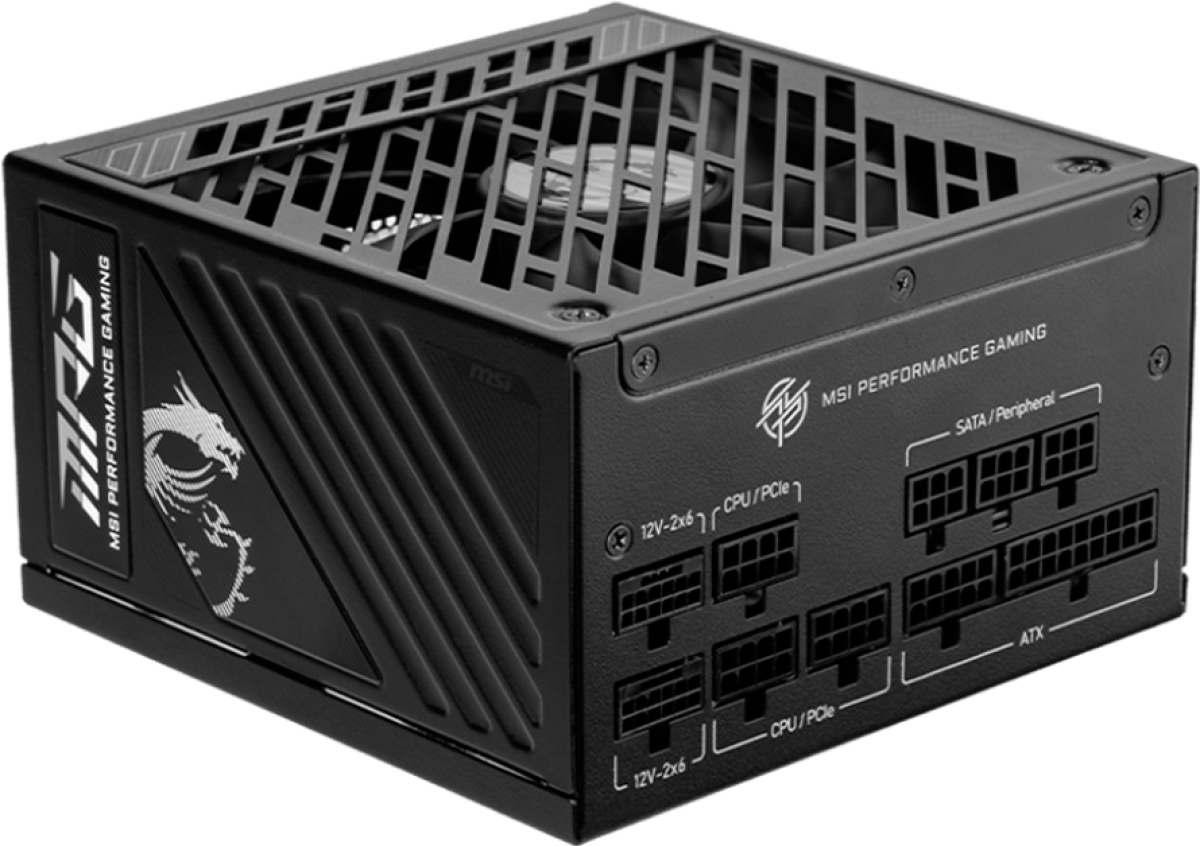 Захранване MSI MPG A850GS PCIE5 Power Supply 850W, 80 PLUS Gold, Dual PCIe 5.1 Cables, ATX 3.1, 135mm Fan, Fan Stopна ниска цена с бърза доставка - BestPC.BG