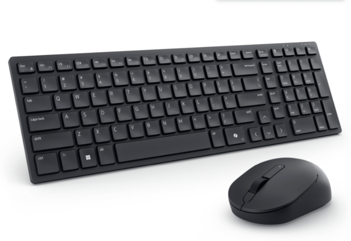Клавиатура Dell Pro Compact Silent Keyboard and Mouse - KM555 - US International (QWERTY)на ниска цена с бърза доставка - BestPC.BG