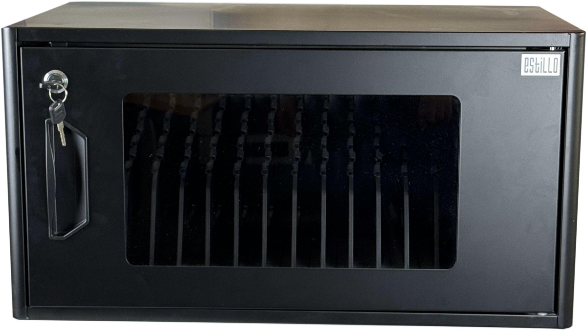 Аксесоар за таблет Универсален шкаф за зареждане на до 12 бр. таблети Estillo IP-2312 за монтаж на стена, 12 x USB-C портана ниска цена с бърза доставка - BestPC.BG