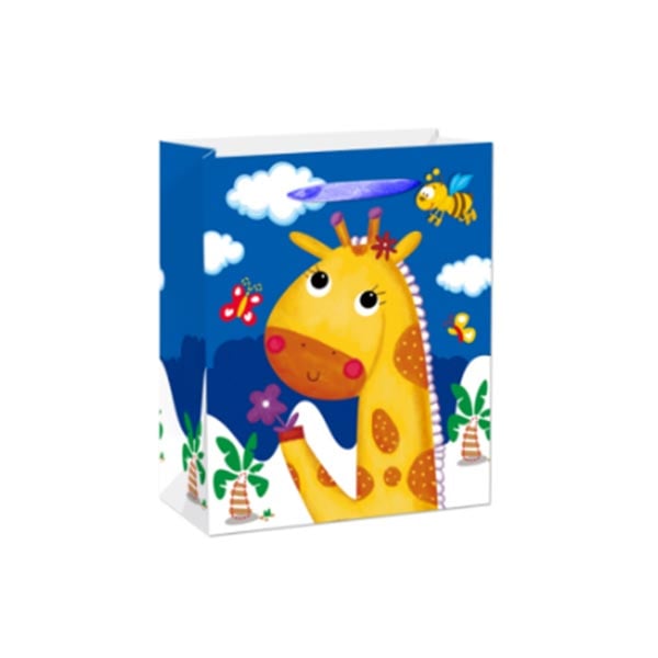 Подаръчна торбичка, жираф, детска, 31 х 40 х 12 cm, синяна ниска цена с бърза доставка - BestPC.BG